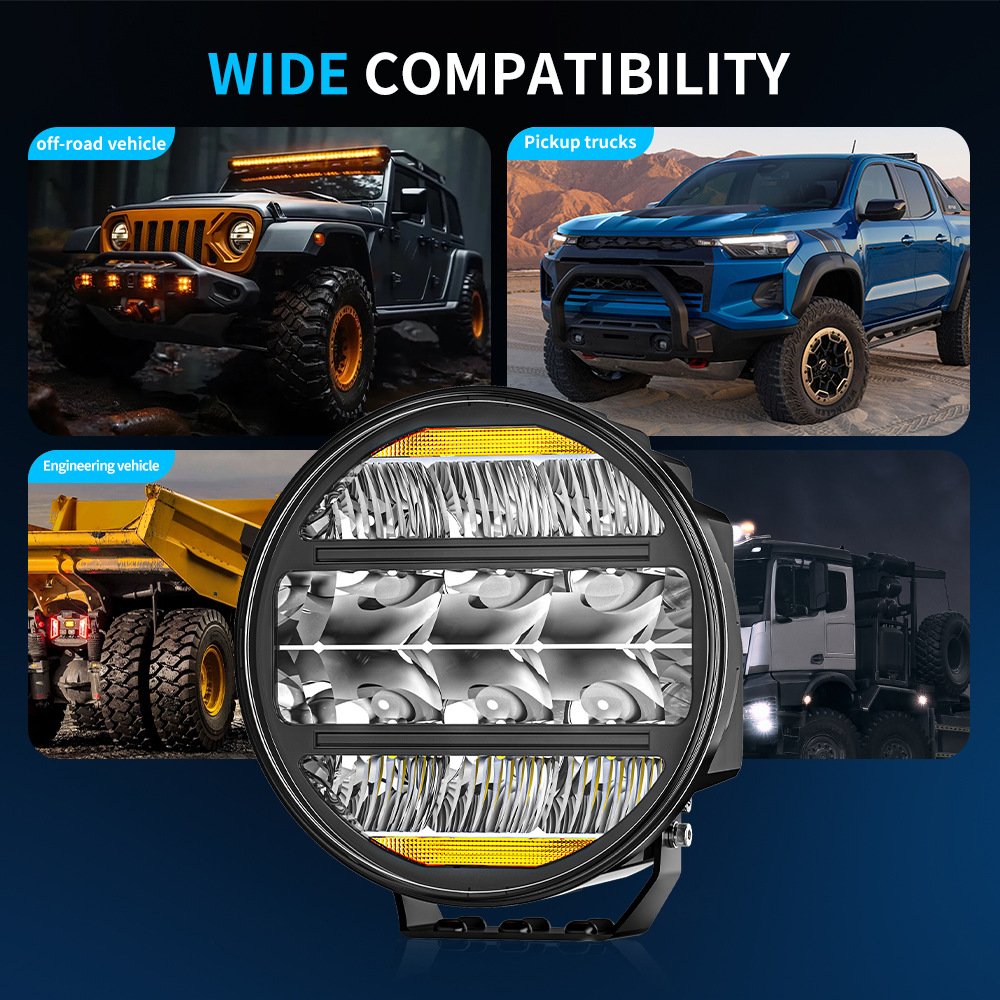 Tenraytech 7-Inch 4×4 Off-Road Spotlight – Truck LED Driving Light