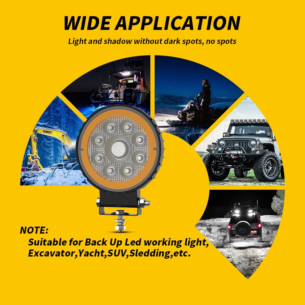 Tenraytech New 4-inch Round Paladin High-brightness LED Work Light