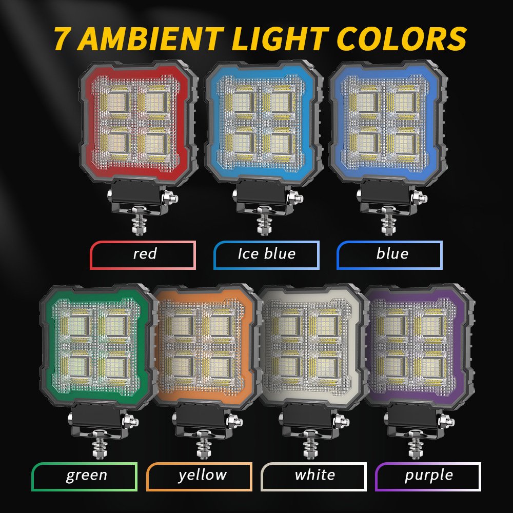 Tenraytech New 4-inch Square Paladin LED Light (Strobe)