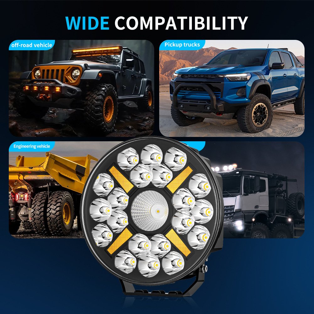 Tenraytech 9R04 European Truck Searchlight – High – Power 9 – Inch Spotlight