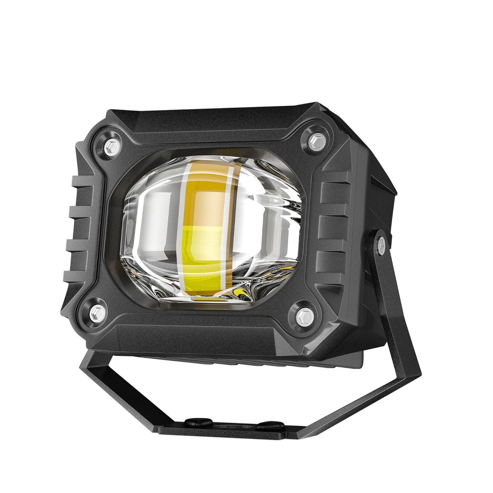 Tenraytech 3-Color LED Motorcycle Spotlight with Lens