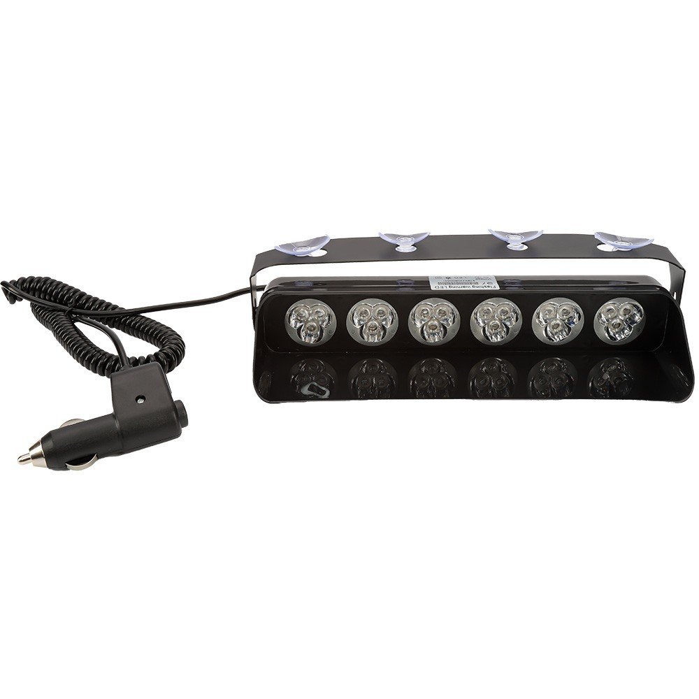 Tenraytech S7 18-LED Suction-Cup Light for Front & Rear Windshields, Spade-Shaped