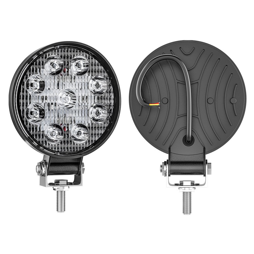 Tenraytech 4″ Round 9-LED 27W Car Work Light