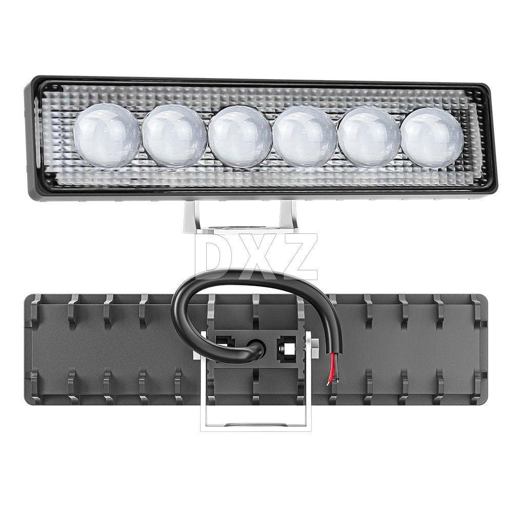 Tenraytech 3D Lens 6-LED 18W Straight Work Light