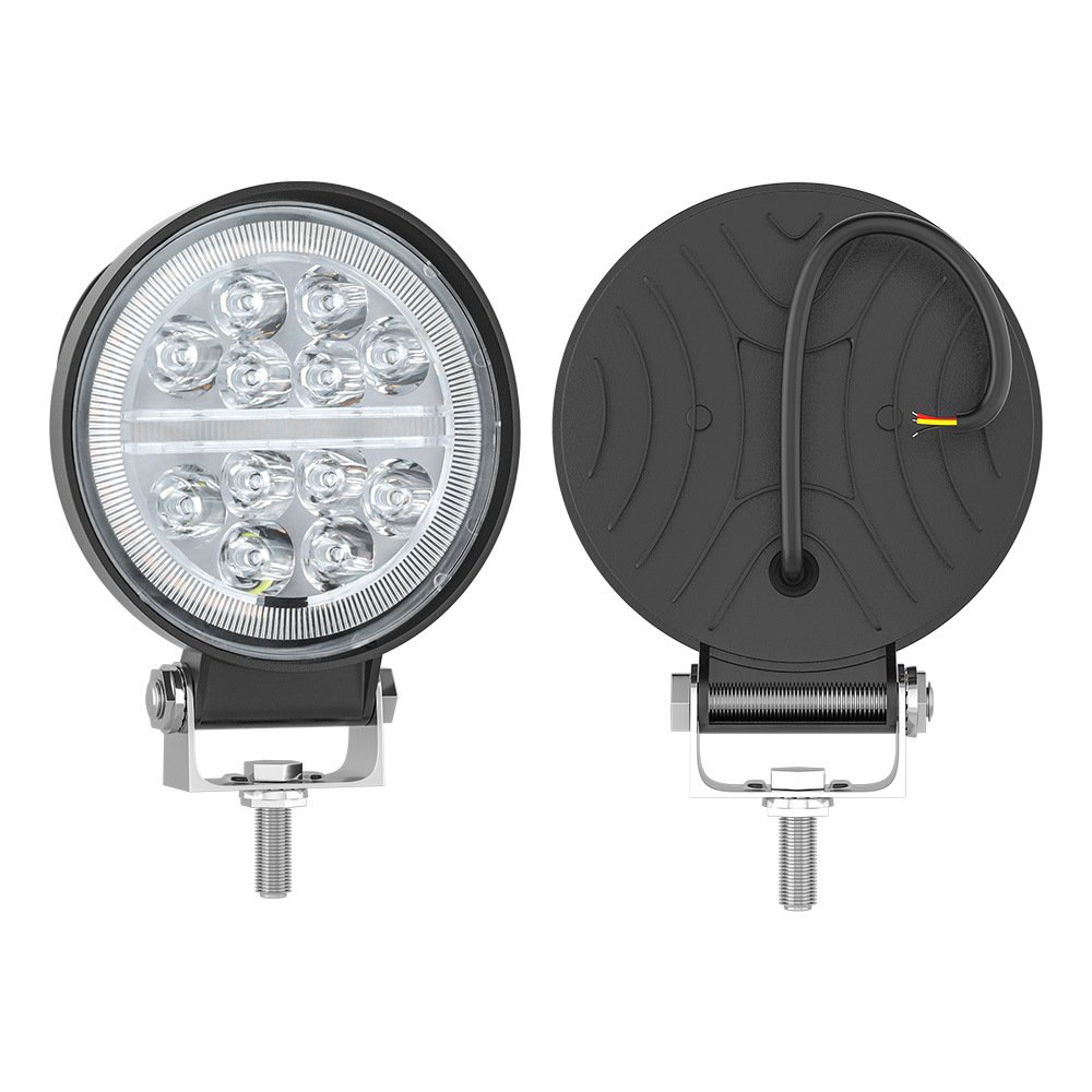 Tenraytech 4 Inch Round Wide View DRL LED Work Light