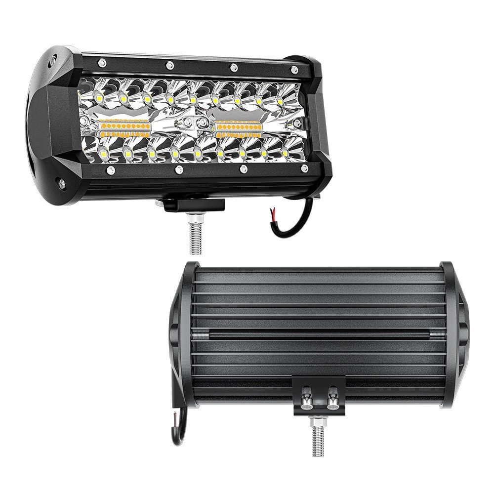 Tenraytech 7-Inch 240W Amber & White 6-Mode Strobe Light – Off-Road Driving & Fog Light Kit