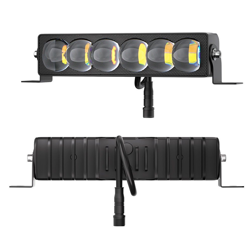 Tenraytech High-power Yellow-White Dual-color Auxiliary Spotlight for Motorcycle