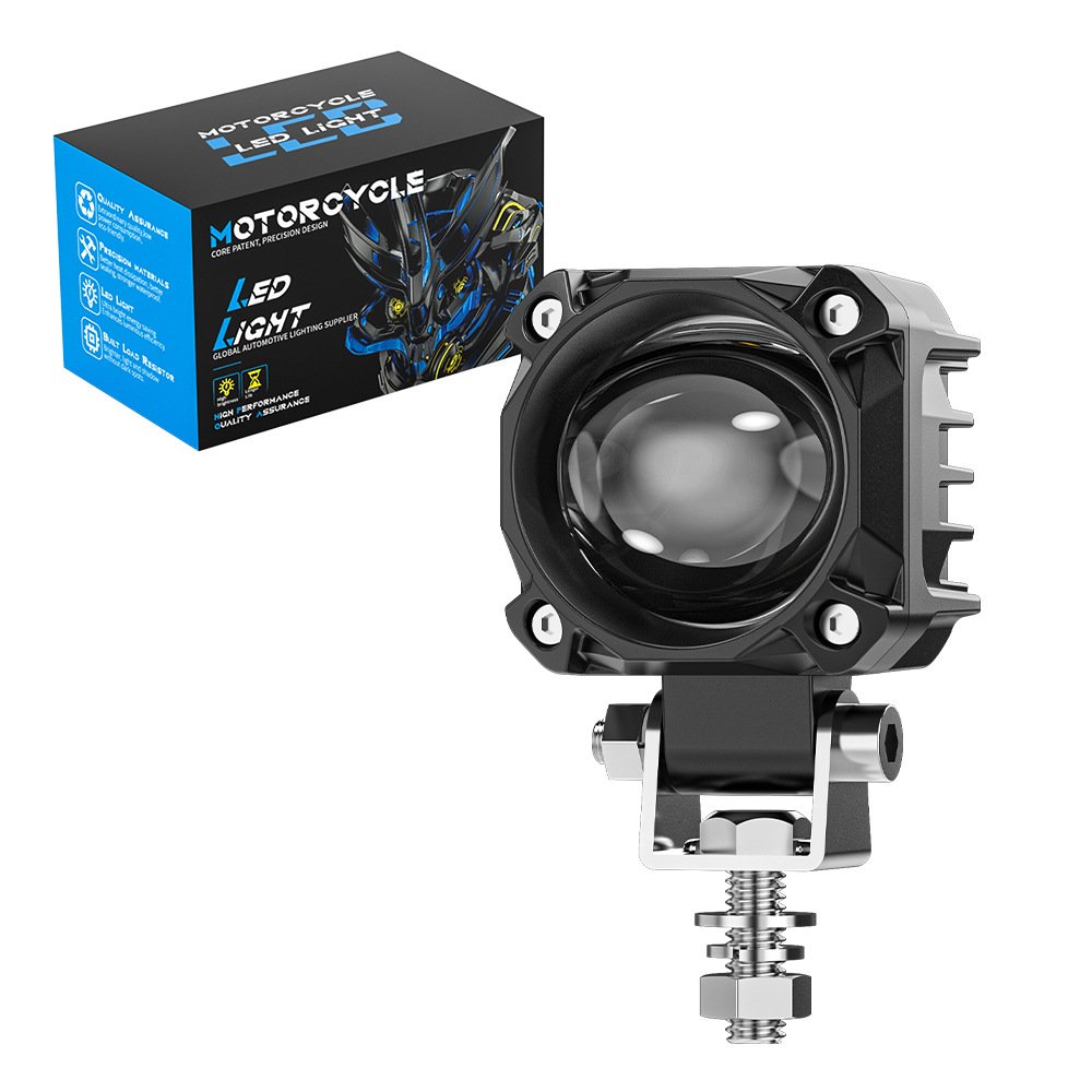 Tenraytech Super Bright Dual-beam LED Spotlight for Motorcycle and Electric Vehicle