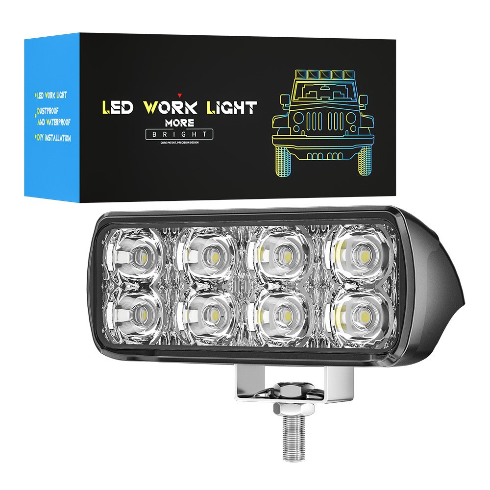 Tenraytech New Mini Linear 8-LED Driving Work Light (Spot/Flood)