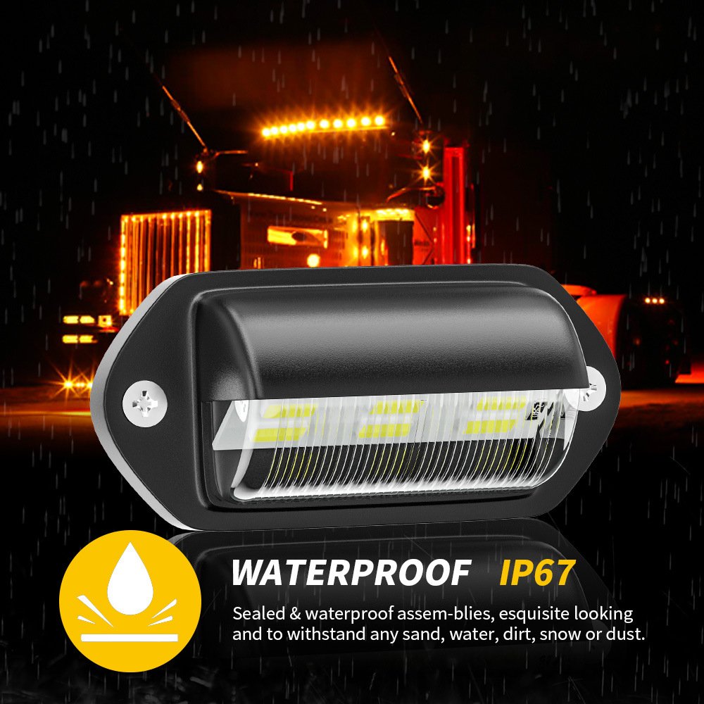 Tenraytech Factory Direct 6-LED Truck License Plate Light