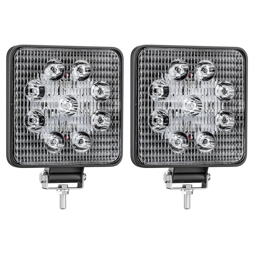 Tenraytech 4-Inch Square LED Work Light for Car