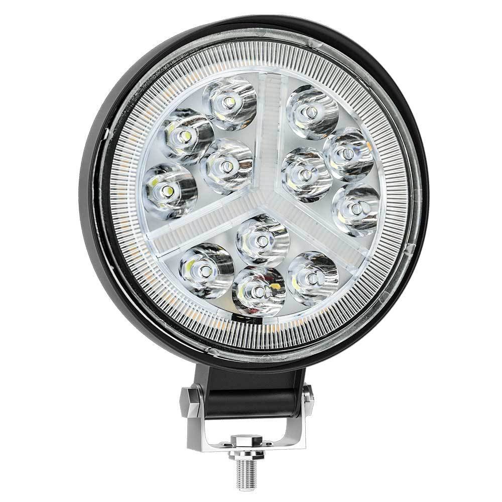 Tenraytech 4 Inch Round Wide View DRL LED Work Light