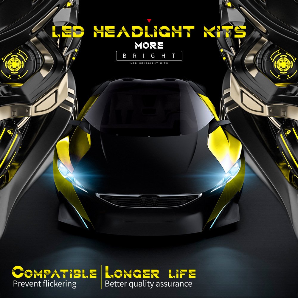 Tenraytech D1 1860 LED Headlight for Cars