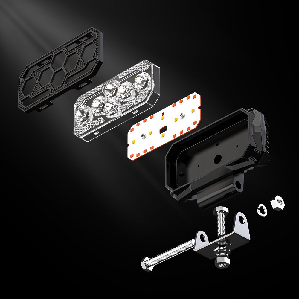 Tenraytech Black Warrior 5-inch DRL LED Work Light